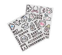 TOYANDONA 2 Sheets Clothes Classification Stickers for Wardrobe PVC Durable Labels for Dresser Organization Identification Decals to Promote Independence and Clothing Management