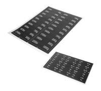 TOYANDONA 2 Sheets Weight Stack Labels Sticky Gym Sticker Labels for Quick Weight Identification for Group Workouts All Levels Easy Application for Dumbbells Barbells