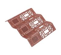 TOYANDONA 20 Scale Mini Folding Screen Divider for Dollhouse, Chinese Style Lacquered Decorative Panel, Small Foldable Feng Shui Ornament for Miniature Room Decor