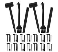 TOYANDONA 20 Sets Archaeological Dig Tools Dinosaur Excavation Kit with Hammer Brush Plastic Material for Roleplay Experience and Repeated Digging in Educational Stem Science Activities