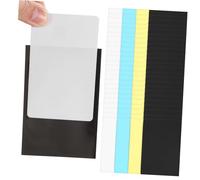 TOYANDONA 200 Pcs Colorful Card Sleeves Cpp Material Scratch Resistant Soft Trading Card Protectors with Multi Color Options Black White Yellow Blue