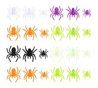 TOYANDONA 200 Pieces Prank Fake Spiders, Mini Realistic Spiders for Halloween, Halloween Decorative Supplies Toys, Novelty Spider Prank Scare Fun for Party (3 Sizes)
