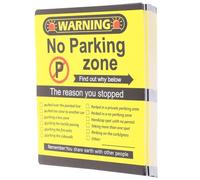 TOYANDONA 200 Sheets No Parking Reminder Stickers 200 Sheets Yellow Self-adhesive Warning Labels for Public Spaces and Cars Stain Resistant