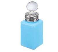TOYANDONA 200ml Anti-static Plastic Nail Polish Remover Pump Bottle with Metal Cap, Refillable Dispenser for Nail Treatment and Electronics, Prevents Liquid Reflux