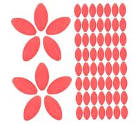 TOYANDONA 200Pcs Fishing Bobbers Float Balls High Sensitivity Fishing Floats Depth Indicators and Sea Tackle Medium Olive Shape Red Bobbers for Adults