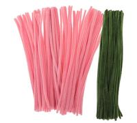 TOYANDONA 200pcs Flexible Craft Twisting Sticks DIY Supplies Safe Material Macaron Pink Military Green for Handicraft Making Develops Creativity and Imagination