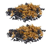 TOYANDONA 200pcs Mini Medieval Soldier Figures Soldiers Playset for Decoration and Collection Realistic Miniature People Figurines in Gray and Gold Mix for Party and Display