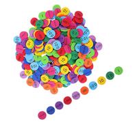 TOYANDONA 200pcs Place Value Discs for Math Learning Tools for Early Education Interactive Cognition Games and Number Counting Activities for Developing Intelligence and Color Recognition