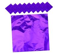 TOYANDONA 200Pcs Purple Aluminum Foil Chocolate Candy Wrappers Smooth Surface for Homemade Caramel and Sweet Packaging Food Storage Wrapping Paper for Chocolates Candies Tea Versatile DIY