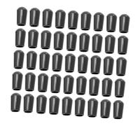 TOYANDONA 200pcs Wire Thread Protector Caps Round End Covers for Rack Prong Tips Insulating Black Tine Covers for Clothes Hangers and Shelf Organizers Shock-Resistant Safety Guards