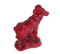 TOYANDONA 2027 Lunar New Year Goat Ornament Resin Figurine with Smooth Surface and Flat Base, Easy Cleaning Feng Shui Sheep Decor for Desktop and Living Room in Modern Style