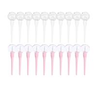 TOYANDONA 20pcs 8ml Pink and White Plastic Lip Gloss Tubes in Lollipop Shape for DIY Lipstick and Lip Oil Refillable Small Empty Gloss Bottles for Cosmetic Use Random Color