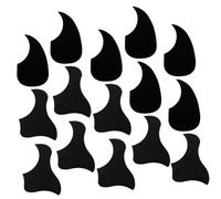 TOYANDONA 20pcs Acoustic Guitar Pickguards Set for 41-inch Folk Classical Guitar, Black Celluloid Protective Scratch Guard Plates with Water Drop Bird Shape, Self-adhesive Pvc Guard Stickers