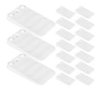 TOYANDONA 20pcs Adjustable Abs Plastic Leveling Shims for Furniture and Toilets, Strong Load Bearing, Effortless Installation, White Wedge Pads for Stable Table Legs and Uneven Floors