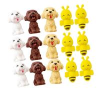 TOYANDONA 20Pcs Animal Shaped Mini Erasers for Wear-Resistant School Pencil Erasers Portable Student Accessories Random Style