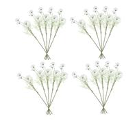 TOYANDONA 20pcs Artificial Chamomile Stems White Silk Daisies Faux Flower Bouquet with Fade-resistant Realistic Wildflower Arrangement for Wedding Centerpieces Spring Home Decor