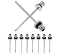 TOYANDONA 20pcs Ball Needle Metal Pump Needles Multi-function Portable Silver Metal for Ball Pump Suitable for Bicycles and Bikes Address Inflation Needs Anytime Anywhere