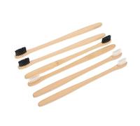 TOYANDONA 20pcs Bamboo Toothbrushes Small Head and Comfortable Handle, Black and White Eco-Friendly Toothbrush Set for Home and Travel, Biodegradable Bathroom Accessories