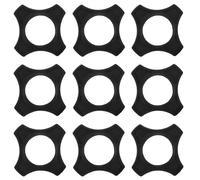 TOYANDONA 20PCS Black Anti-Rolling Microphone Protection Rings Universal Mic Sleeve Covers Wireless Mic Bumpers for Karaoke, Interviews, and Stage Performances