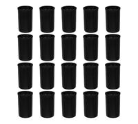 TOYANDONA 20pcs Black Film Containers with Lids Reusable Light Protection Storage Jars Abs for Photo Camera Reel and Bead Organization