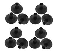 TOYANDONA 20pcs Black Plastic Cymbal Stand Sleeves Drum Accessory Replacement Parts for Musical Percussion Instrument Protection and Maintenance
