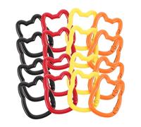 TOYANDONA 20PCS Cat-Shaped DIY Keyrings with Colorful Enamel Coating Lightweight Spring Clasp Buckles for Keys Backpacks Purses Cute Alloy Animal Charms Gift for Cat Lovers and Accessories