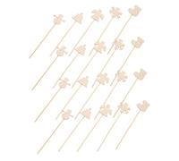 TOYANDONA 20pcs Christmas Wooden Fairy Wands Unfinished DIY Painting Sticks for Angel Snowflake Snowman Xmas Tree Craft for Birthday Party Favors and Role Play