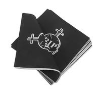 TOYANDONA 20pcs Death to Napkins Black Absorbent Disposable Paper Towels for Birthday Party Supplies Large Bulk Pack Decorative and Practical for Women Men