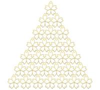 TOYANDONA 20Pcs DIY Metal Frame Kit for Pendant Making, Hollow Sakura Flower Alloy Jewelry Parts, Resin Casting Frames for Crafts and Necklace Charms