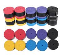 TOYANDONA 20pcs Drumstick Tape Set Anti-slip Sweat Absorbent Wraps for Electronic Drums and Drum Kits with Multi-color Grips, Suitable for Percussion and Badminton Racket Handle Grip