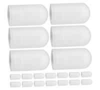 TOYANDONA 20pcs Drumstick Tips Protective Covers Silicone Drumstick Ends for Practice Pad Drumming