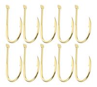 TOYANDONA 20Pcs Fishing Hooks for Bait Holding Barbed Long Shank Hooks with Unique Fish Attracting Design Secure Barbs for All Fishing Environments Portable Bulk Packaging