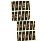 TOYANDONA 20pcs Guitar Fretboard Labels Stickers for Acoustic Electric Guitar Easy to Install Note Map Decals for Learning Mastering Fretboard Black