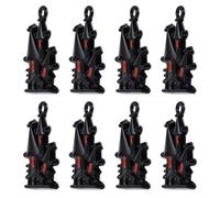 TOYANDONA 20pcs Halloween Alloy Charms Black Castle Pendants Eye-catching DIY Jewelry Accessories for Necklace and Dangle Unique Haunted House Design