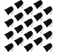 TOYANDONA 20pcs Halloween Drawstring Bags Pirate Skull Design Coins Storage Pouch Made of Polyester for Candy and Cookies Suitable for Halloween Party Decoration