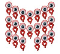 TOYANDONA 20pcs Inflatable Eyeball Foil Balloons Creative Wristband Design for Halloween Party Decorations Unique and Playful Accessories for Festivals and Themed Events