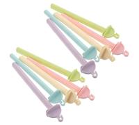 TOYANDONA 20pcs Macaron Plastic Parrot Perch Bird Cage Perch for Small Cage Parakeet Standing Pole Accessory Bird Rest Toys