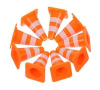 TOYANDONA 20pcs Mini Traffic Sign Plastic Roadblock Cones Simulation Road Street Signs Educational Play for Traffic Safety Teaching