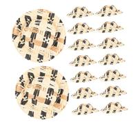 TOYANDONA 20pcs Mini Woven Straw Hats Small Doll Accessories DIY Decoration Crafts Miniature Photo Props for Dolls and Party Supplies with Sturdy Handmade Design