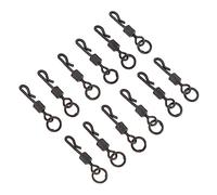 TOYANDONA 20Pcs Outdoor Fishing Rolling Swivels High Strength Fishing Hook Connectors for Freshwater Saltwater for Carp Bass Catfish More Portable Accessory for Various