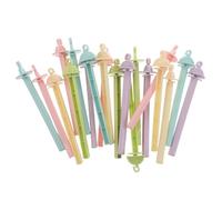 TOYANDONA 20pcs Parrot Perching Bar Bird Perch Plastic Bird Rest Colorful Pp