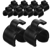 TOYANDONA 20pcs Plastic Cable Clips for Mic and Audio Cables 25mm Diameter Wire Holder Clips for Microphone Stand for Live Streaming and Stage Use