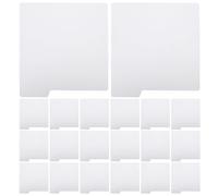 TOYANDONA 20pcs Plastic Comic Book Dividers with Write-on Index Tabs, White Blank Tab Dividers for Shelf Sorting and Magazine Storage Box Organization, Fast Indexing System with Multilevel