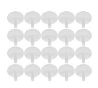 TOYANDONA 20pcs Plastic Duck Mount for Car Dashboard with Non-slip Rubber Fixer and White Hook-and-loop Tape, Bath Holder Suitable for Jeep Enthusiasts and Playtime