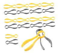 TOYANDONA 20Pcs Plastic Tweezers for Kindergarten Educational Experiments Tools Early Skill Development Aids Safe Ergonomic Design for Sorting Counting Sensory Play