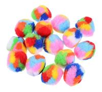 TOYANDONA 20pcs Rainbow Plush Cat Balls Kitten Scratcher Interactive Toys for Cats Exercise and Easy to Store Indoor Pet Play