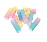 TOYANDONA 20pcs Rectangular Sponge Nail Buffer Blocks with Vibrant Gradient Design, Filing and Protecting Natural and Artificial Nails, for Salon and Manicure Buffer Block Use the Go