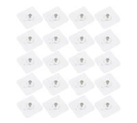 TOYANDONA 20pcs Self Adhesive Removable Hooks with Plastic and Iron Material, Easy to Install Traceless Screw Hangers for Bathroom and Wall Storage, No More Nails Required