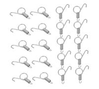 TOYANDONA 20pcs Small Cage Door Spring Hook Replacement Latch Heavy Duty Reinforced Spring Structure for Rabbit and Small Animal Cage Farming and Breeding Use