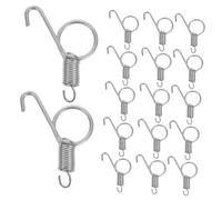 TOYANDONA 20pcs Small Metal Spring Hooks for Pet Cages Replacement Latch Hooks for Rabbit Dog Cat Parrot Enclosures Easy Install Cage Door Fixing Accessories